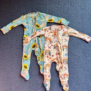 Posh Peanut Sunflower and Rainbow Kids Footies